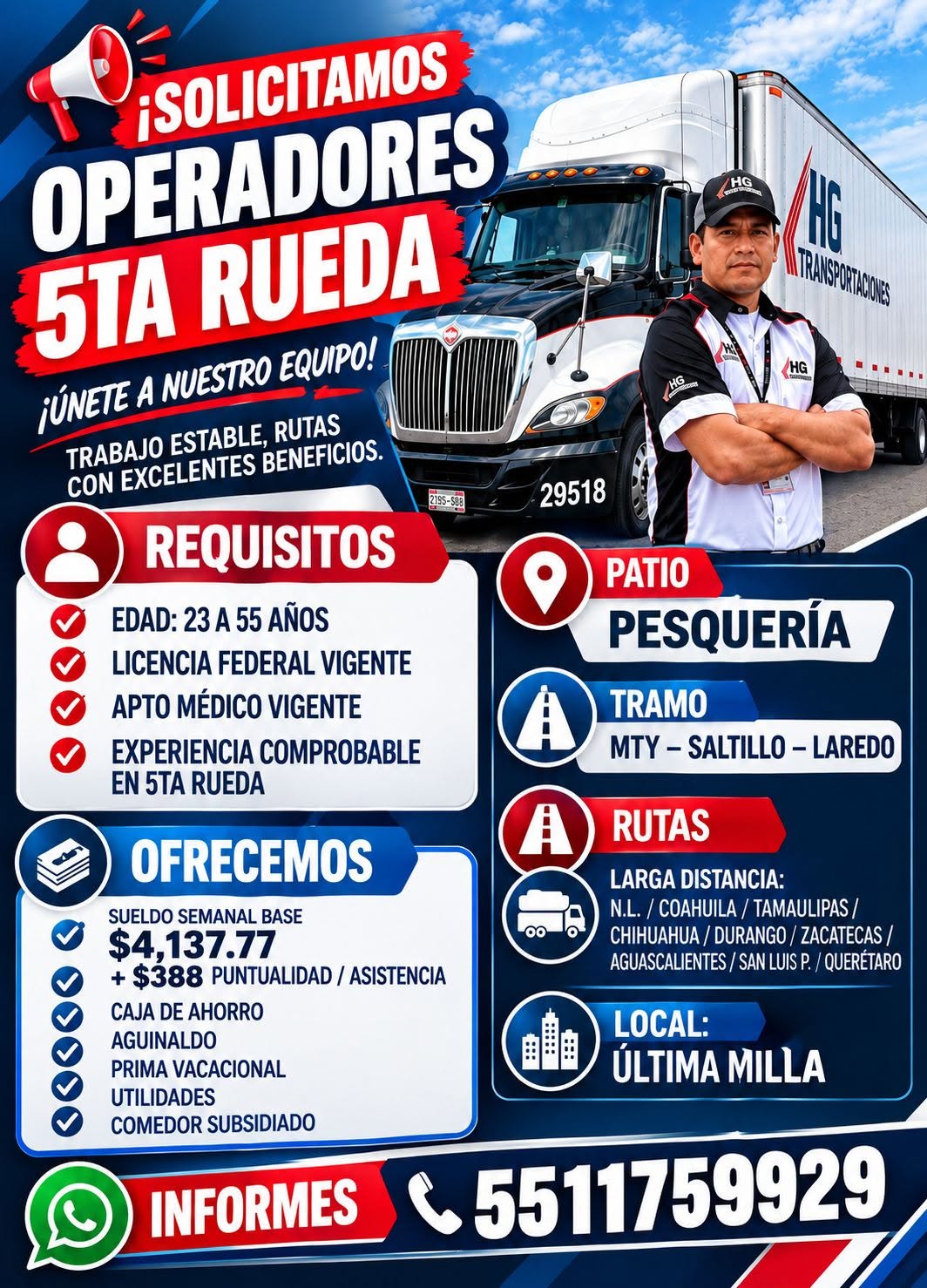 Operador 5ta Rueda