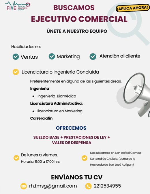 Ejecutivo(a) Comercial