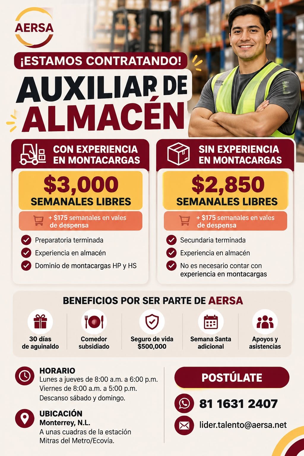 Auxiliar de Almacén