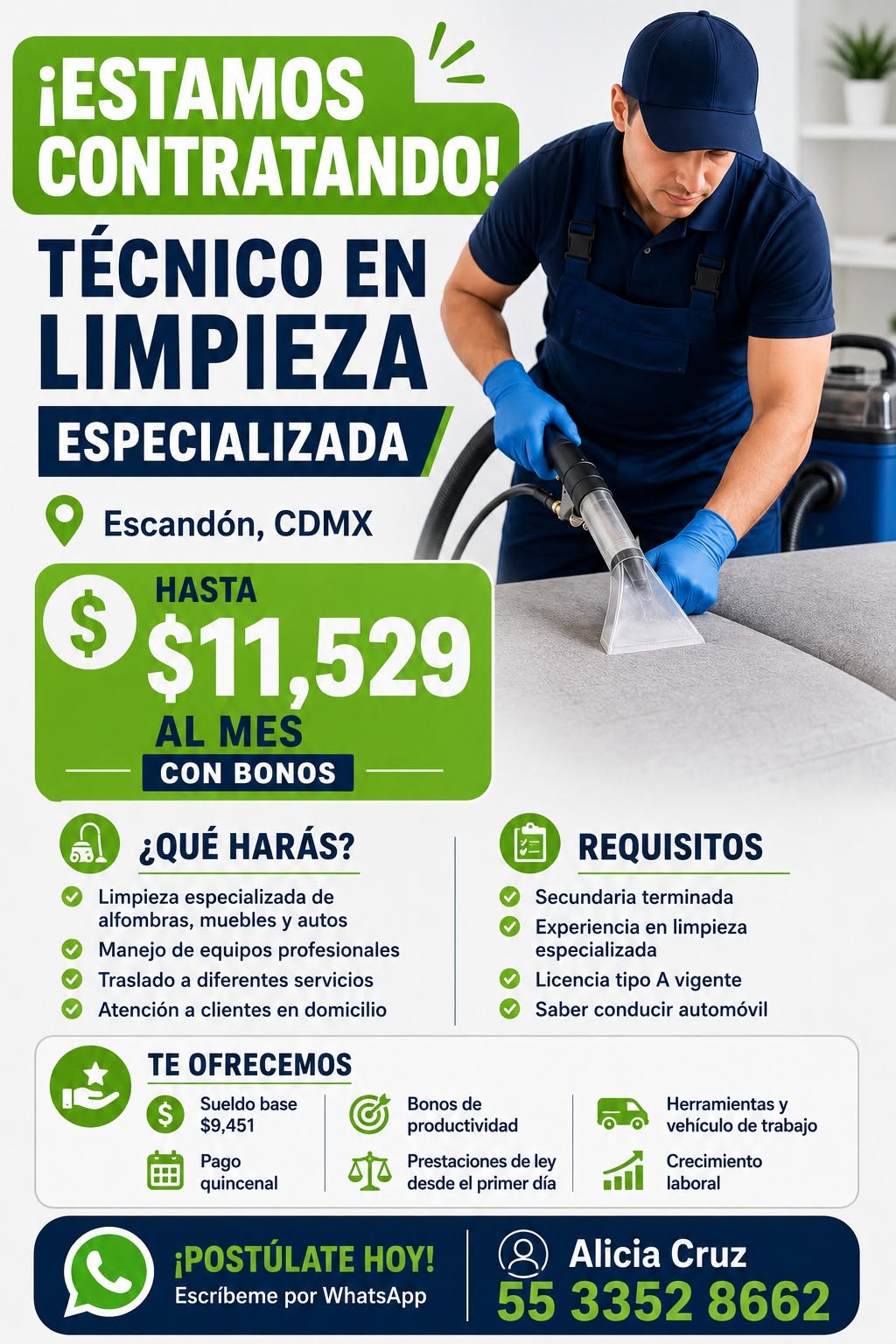 Técnico en Limpieza