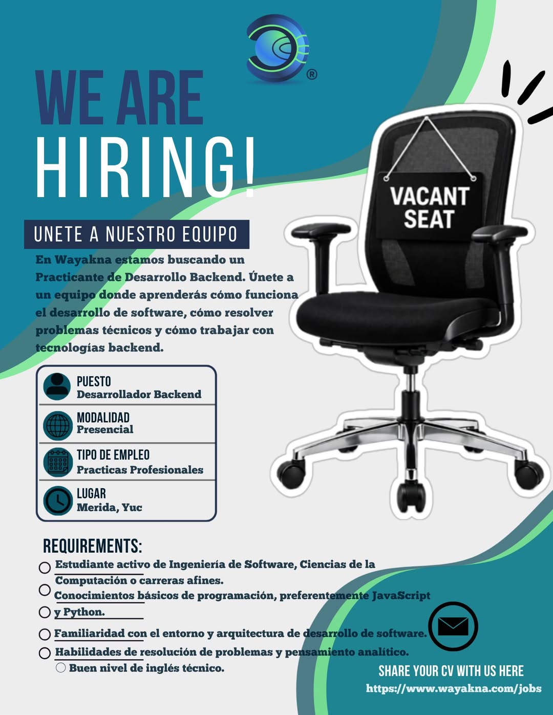 Practicante de Desarrollo Backend