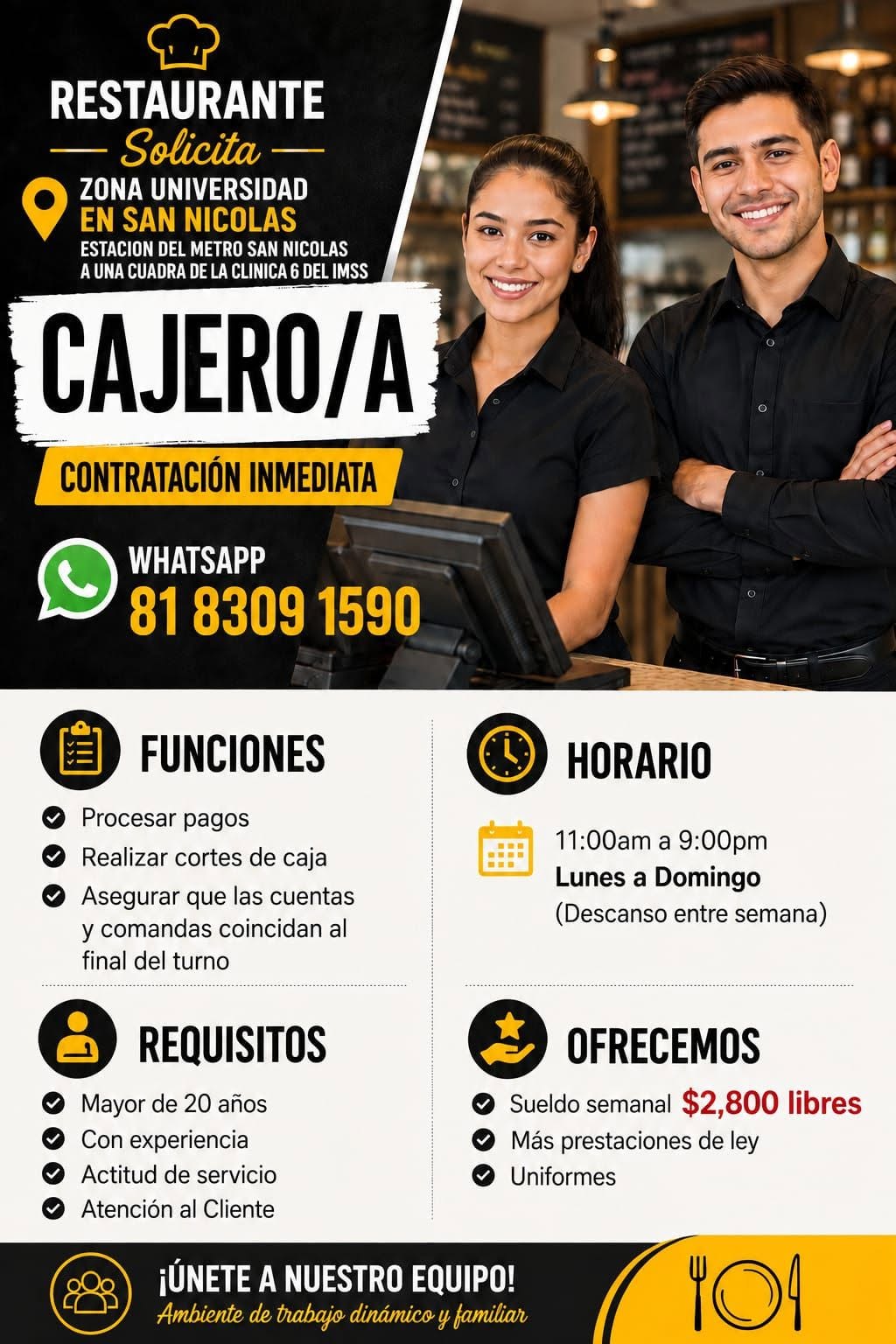 Vacante disponible