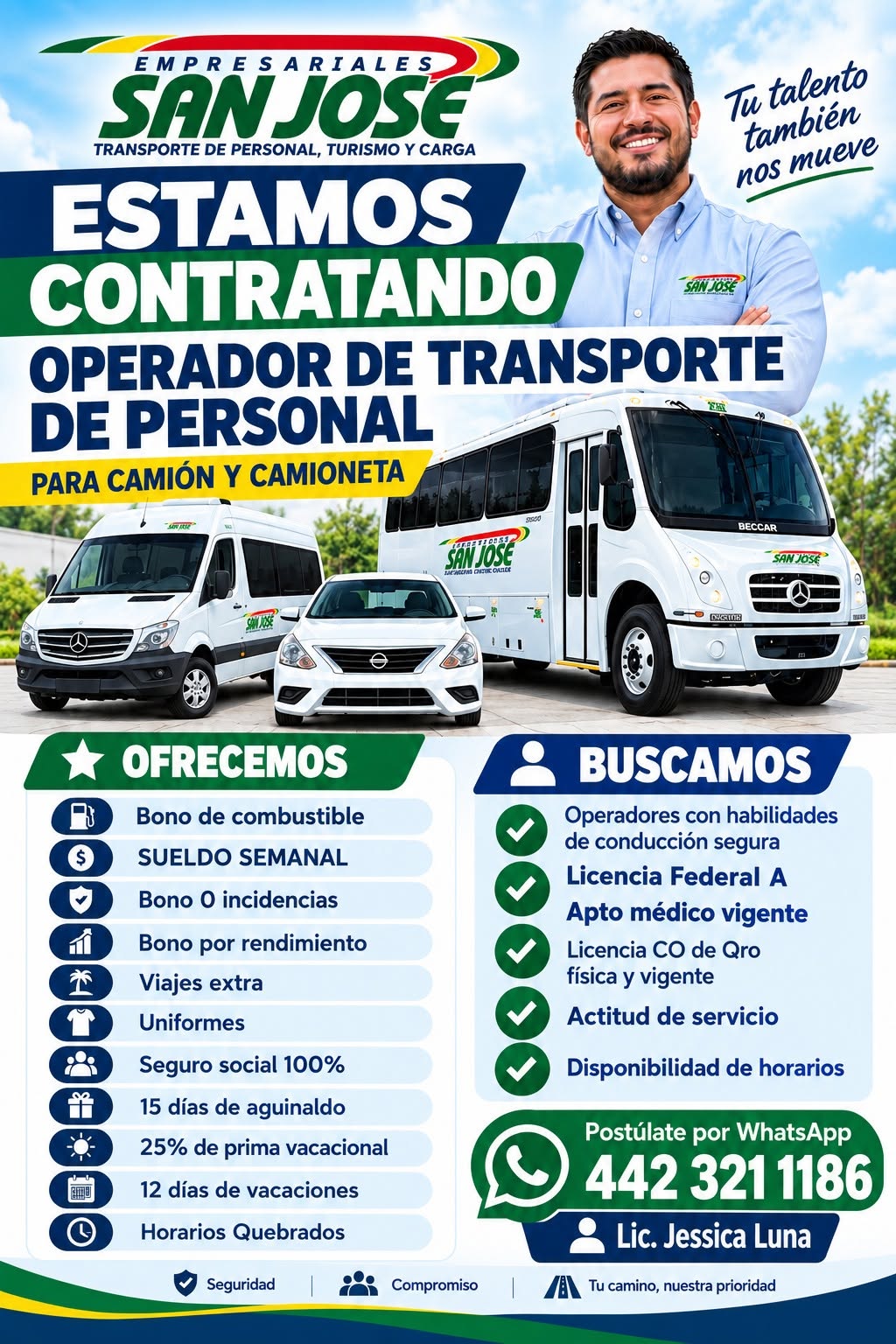 Operador de Transporte de Personal