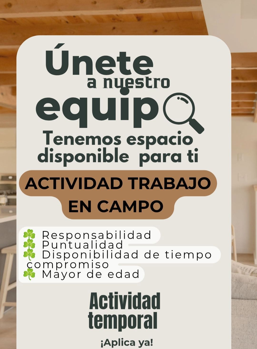 Vacante disponible
