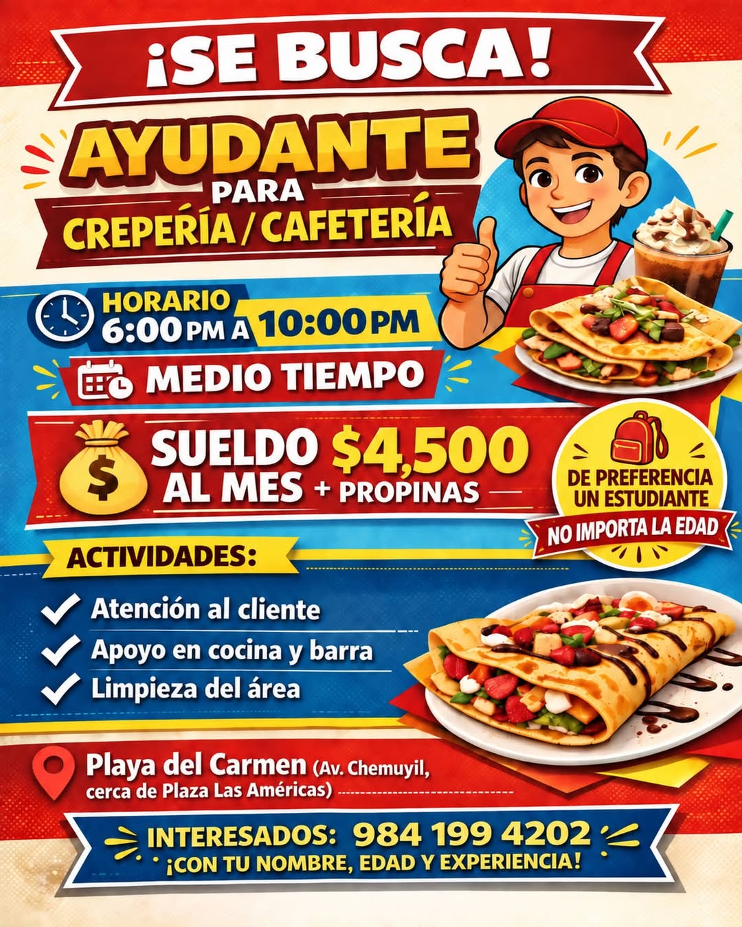 Ayudante de medio tiempo