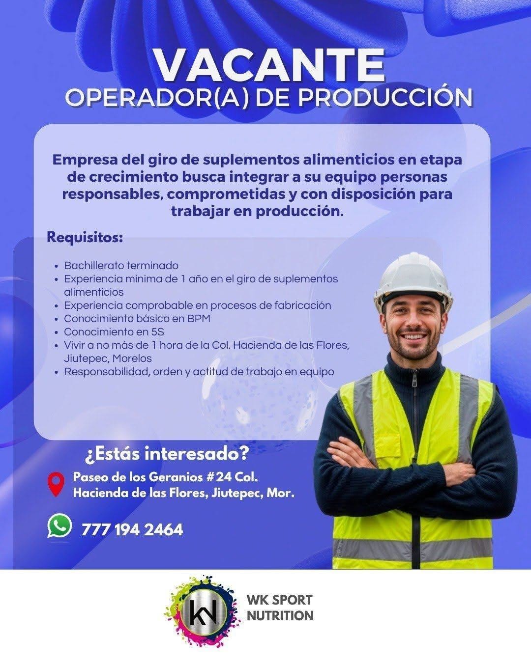 Auxiliar de Producción