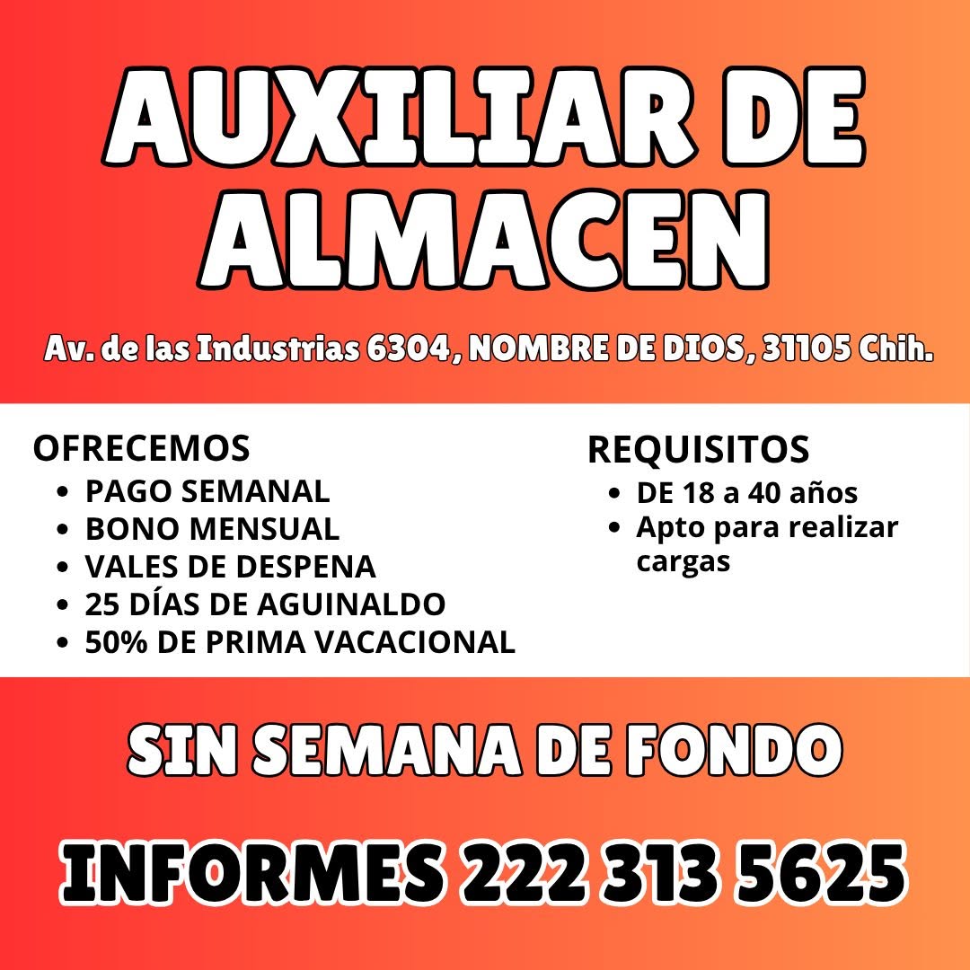 Auxiliar de Almacén