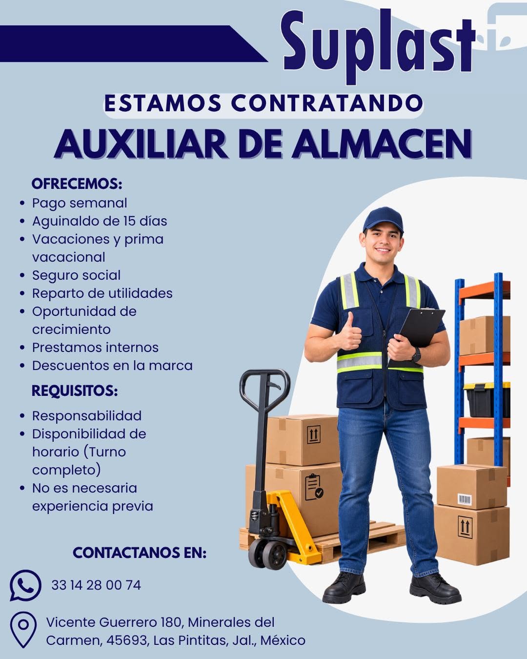 Auxiliar de Almacén