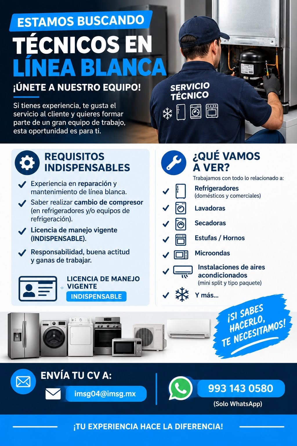 Técnico de Línea Blanca