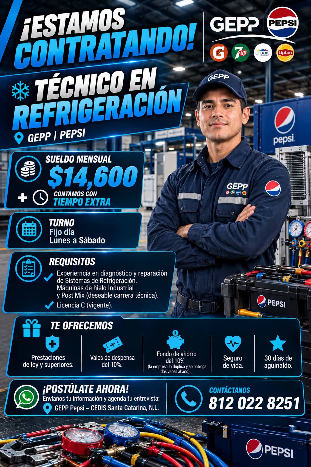 Técnico en refrigeración