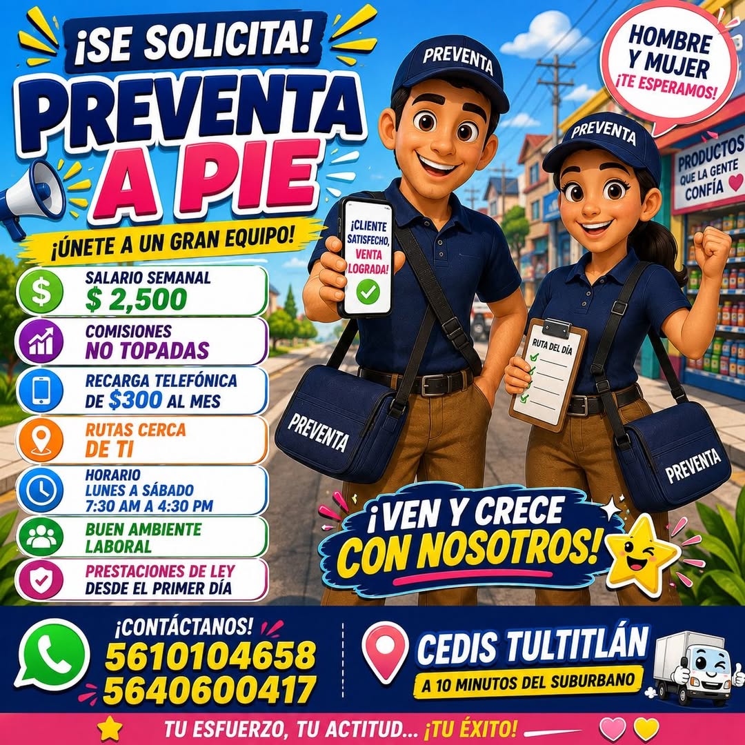 Preventista a pie