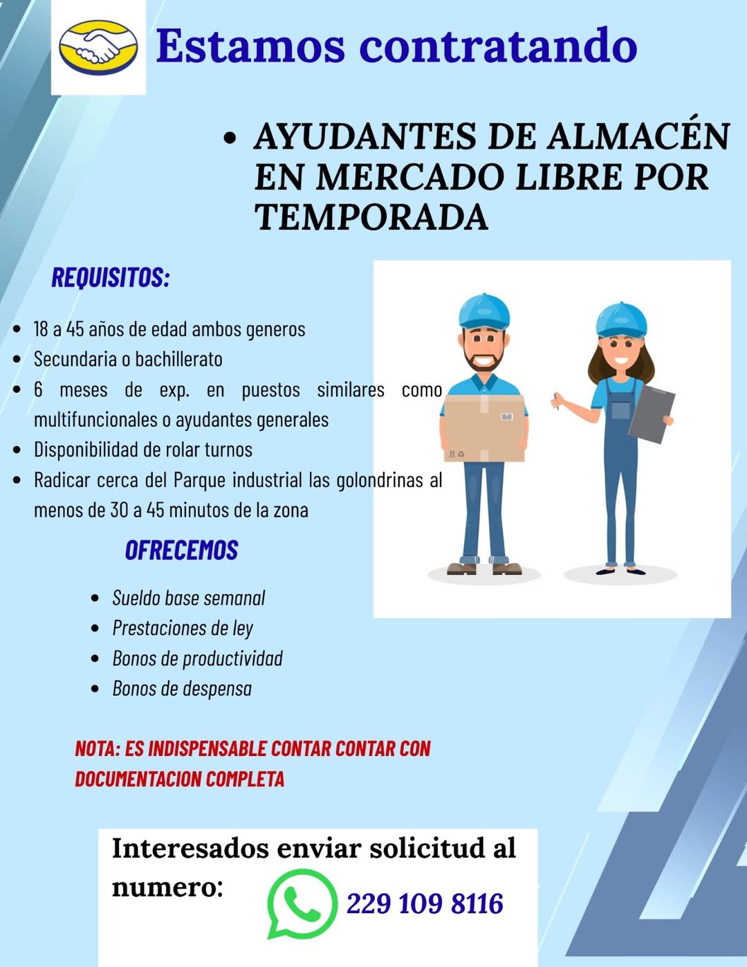 Ayudante de Almacén