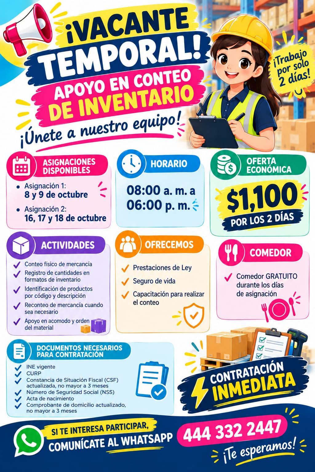 Vacante disponible