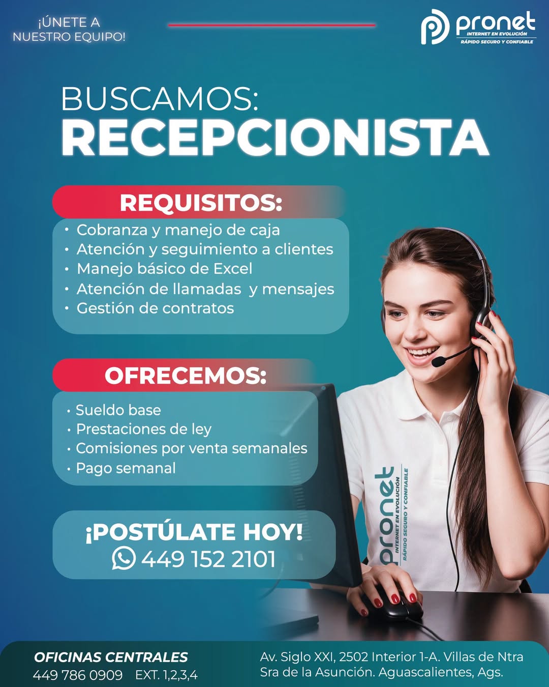Capturista de Datos / Recepcionista