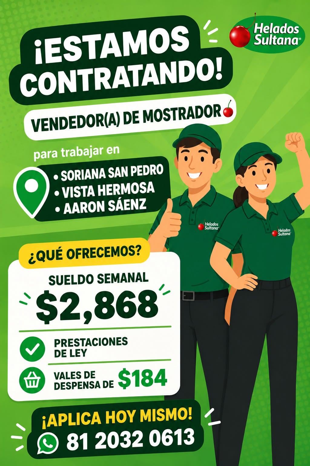 Vendedor(a) de Mostrador