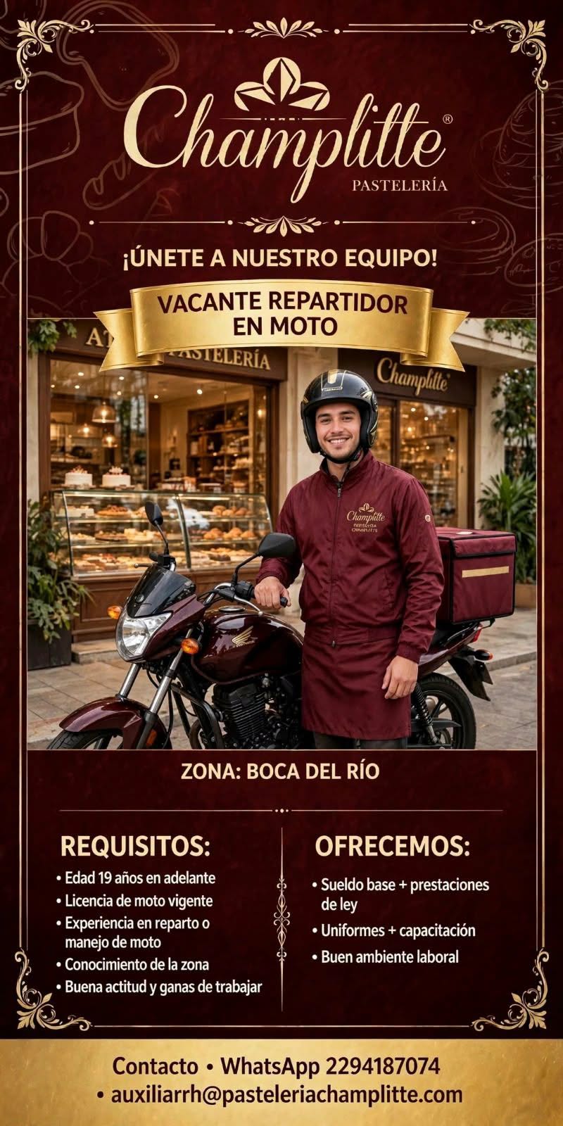 Repartidor en Moto