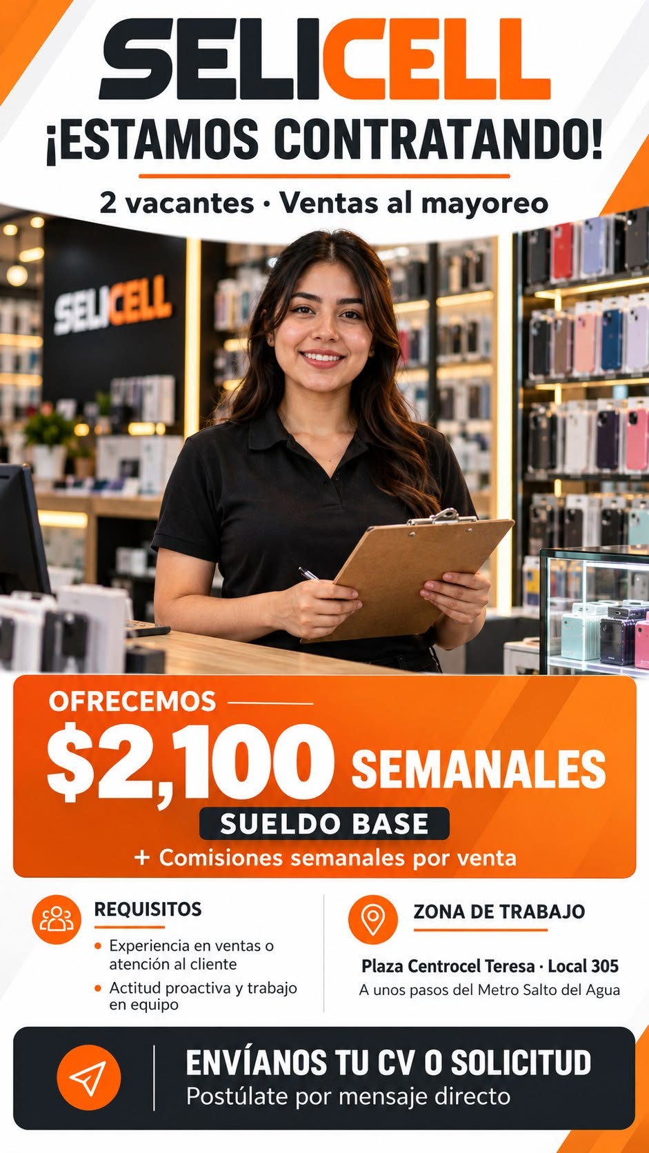 Vendedora de Mostrador