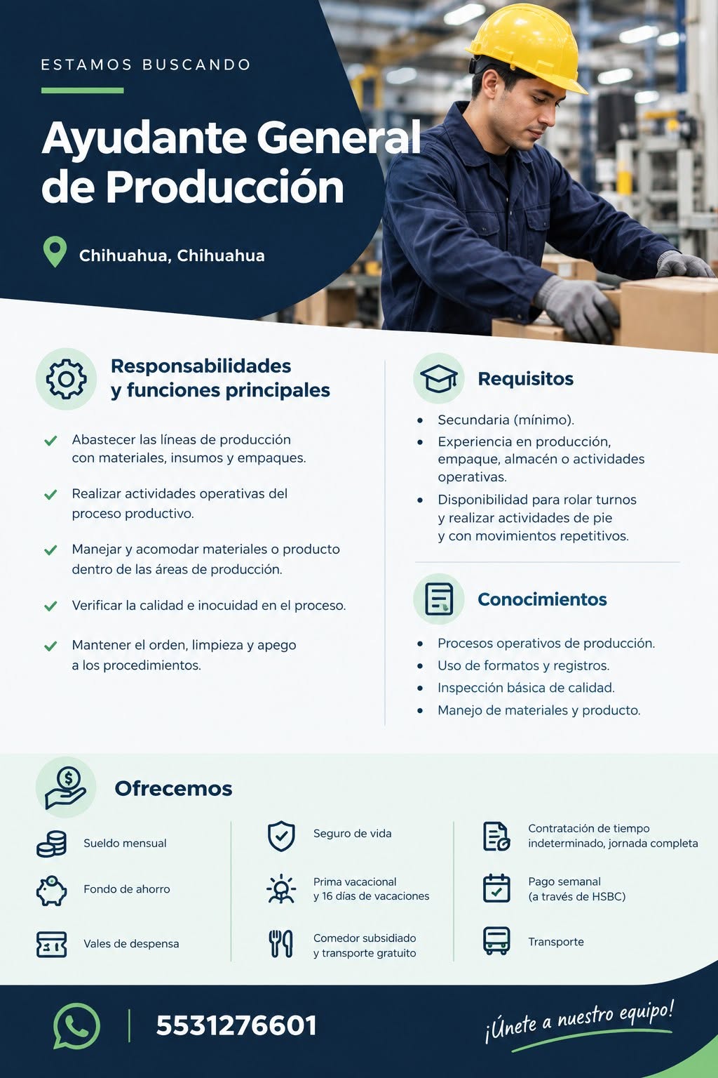 Ayudante General de Producción