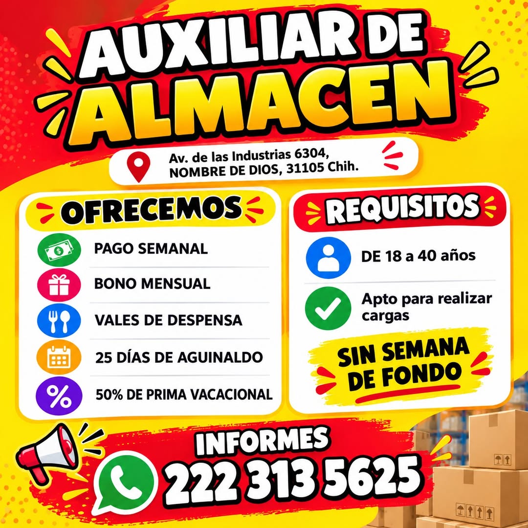 Auxiliar de Almacén
