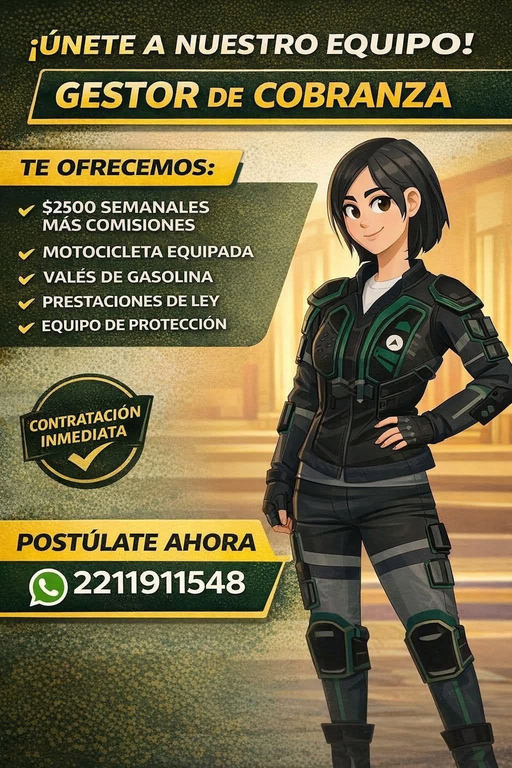 Gestor(a) de Cobranza en Motocicleta