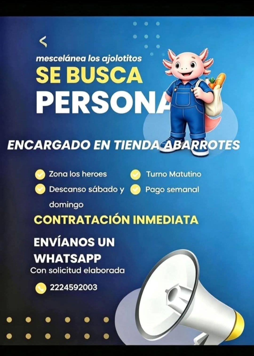Encargada de Tienda
