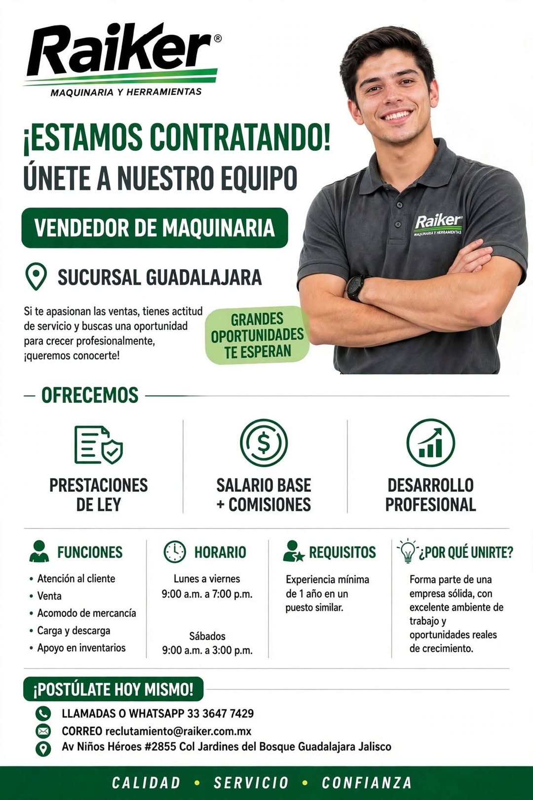 Vendedor de Maquinaria