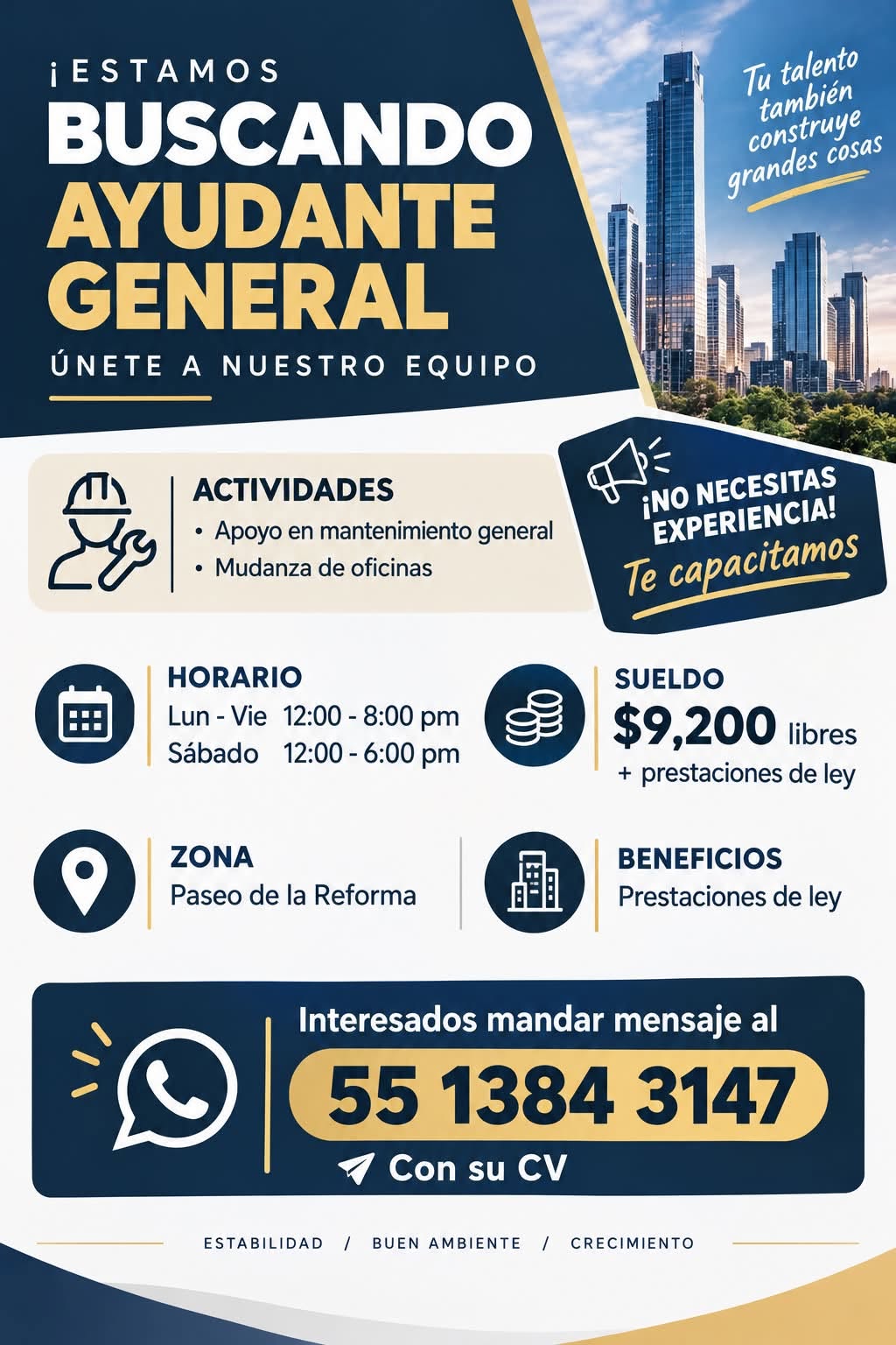 Vacante disponible
