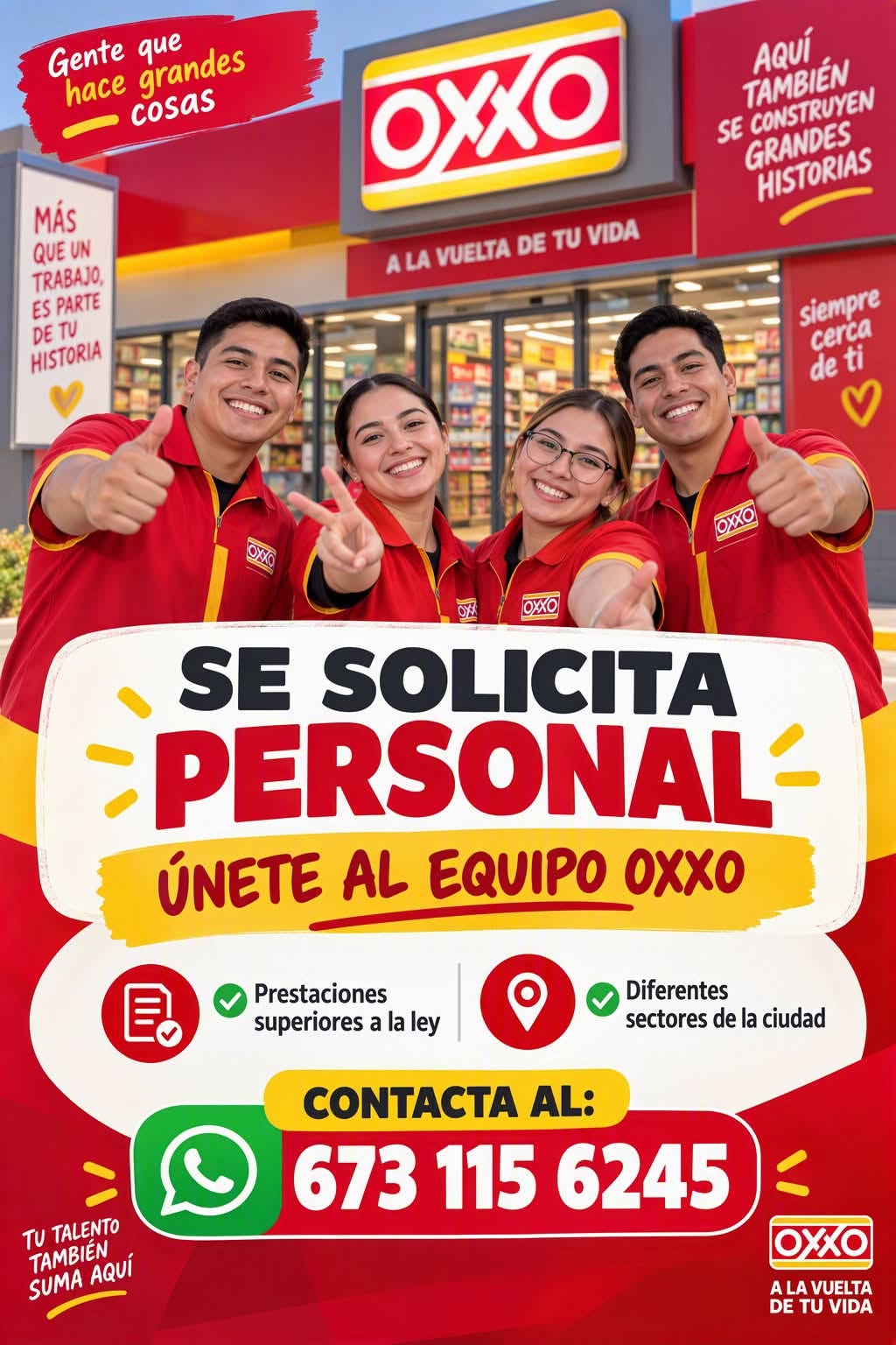 Personal para OXXO