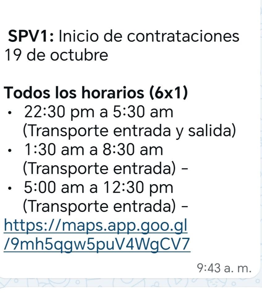 Vacante disponible