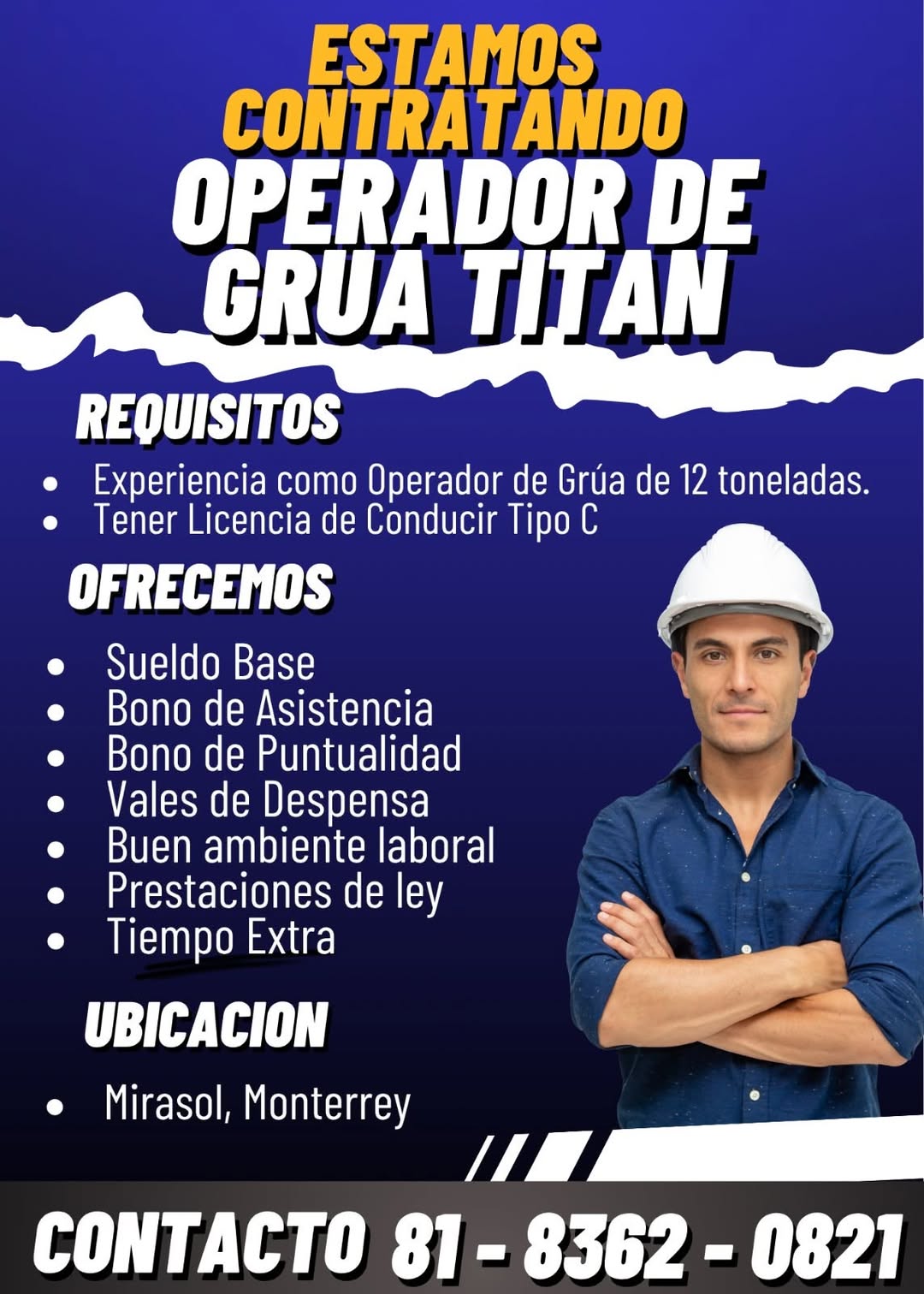 Operador de Grúa Titan