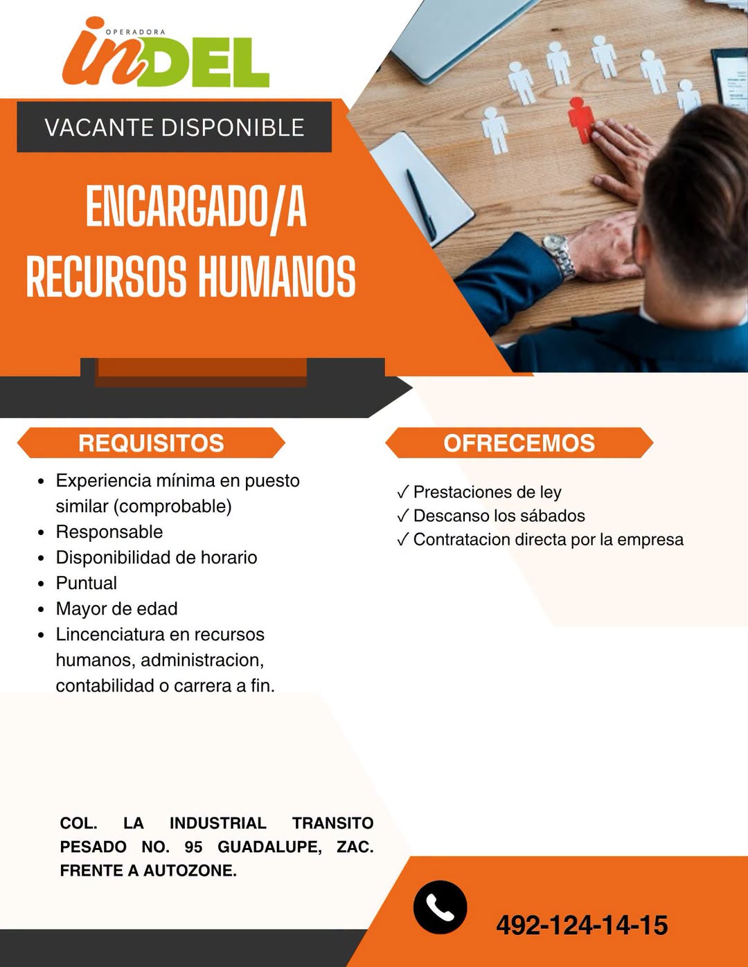 Encargado/a Recursos Humanos
