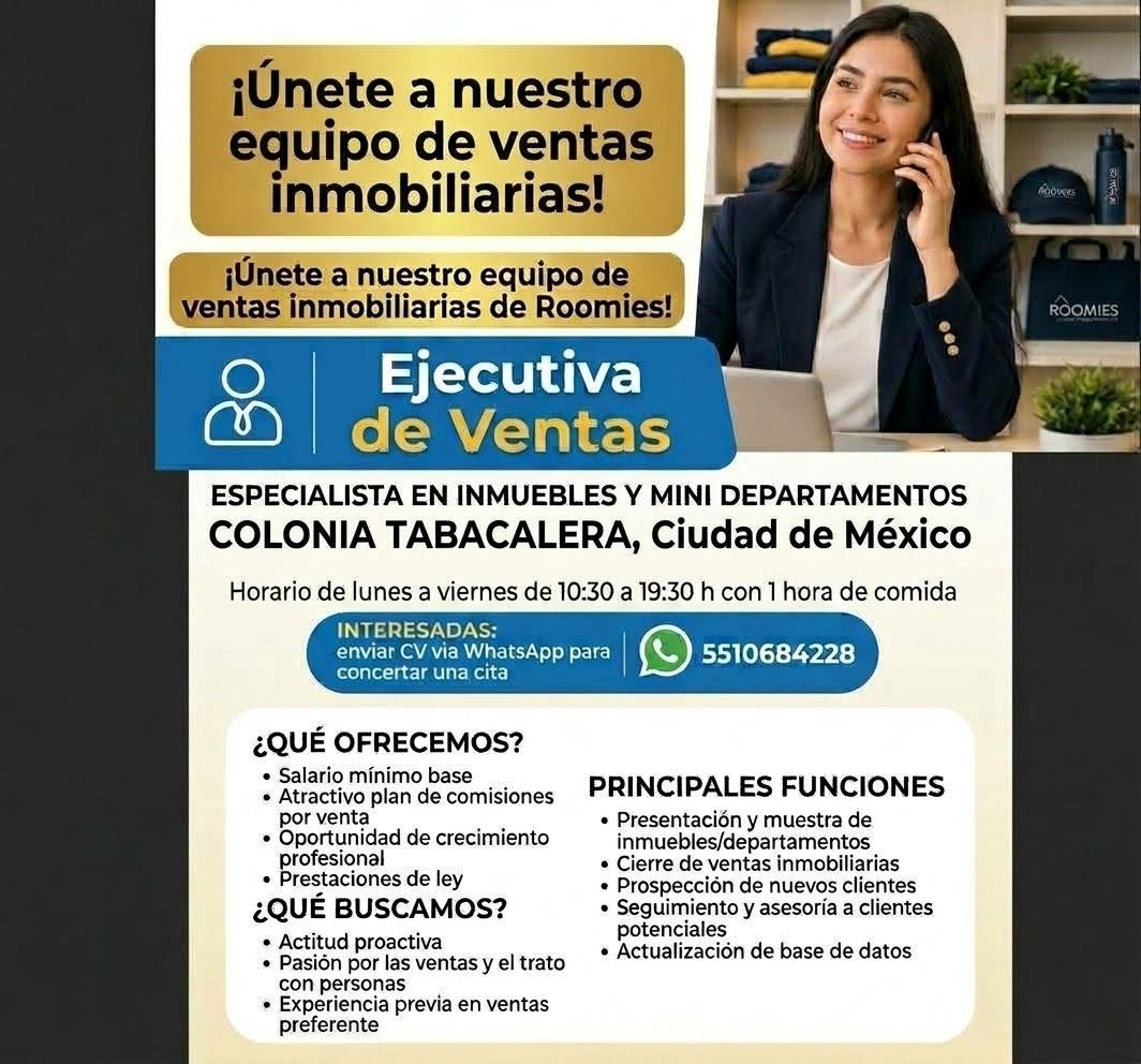 Ejecutiva de Ventas Inmobiliarias