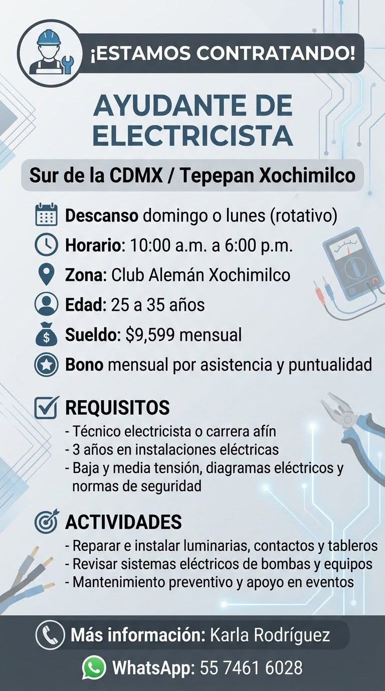 Ayudante de Electricista