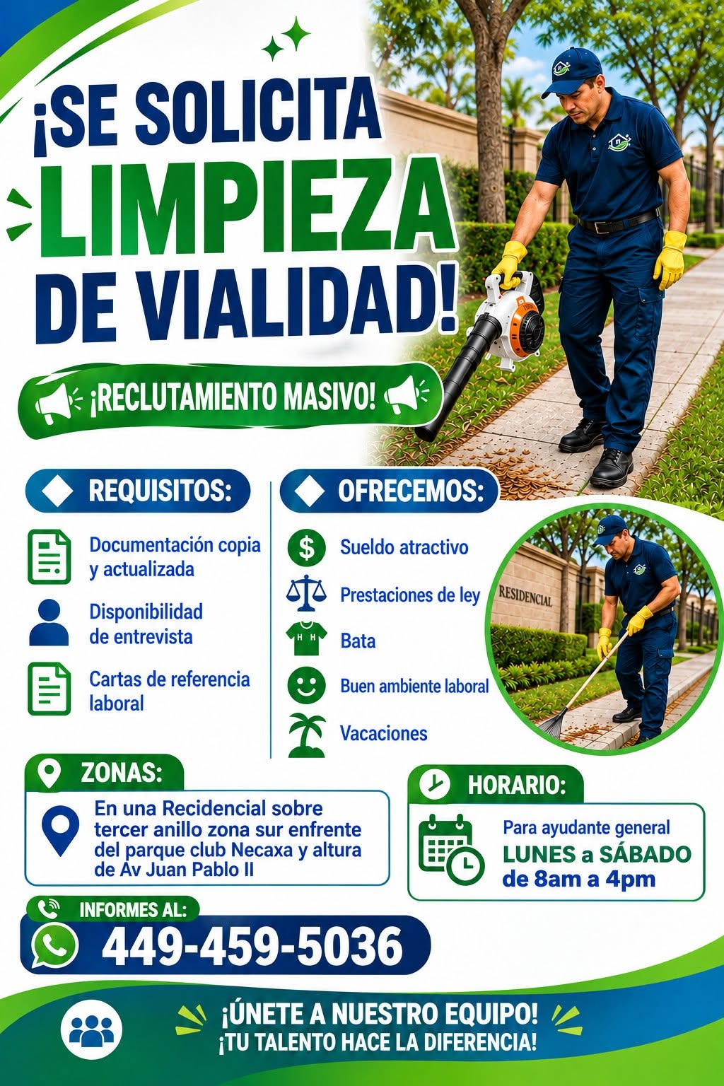 Personal de Limpieza de Vialidad