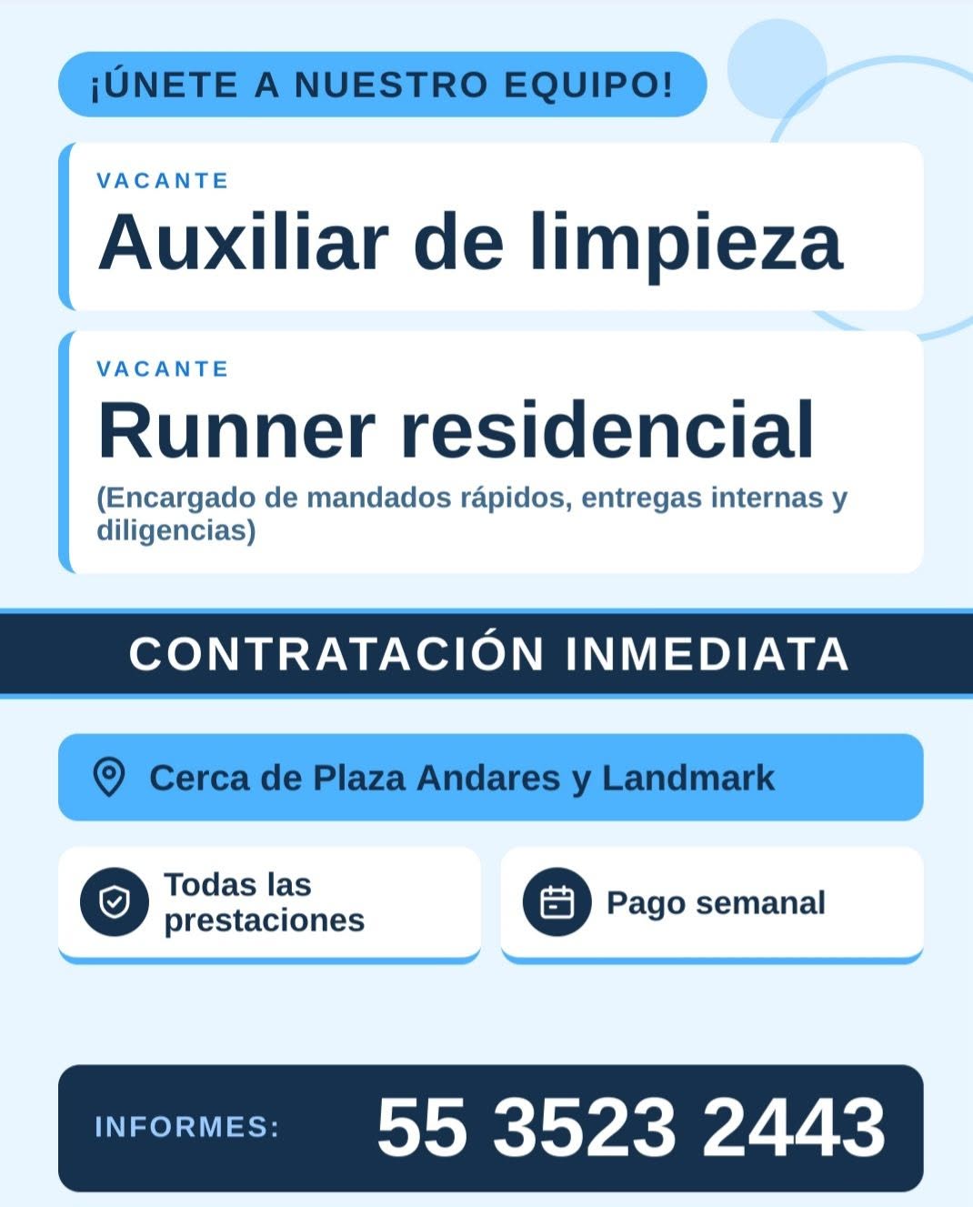 Vacante disponible