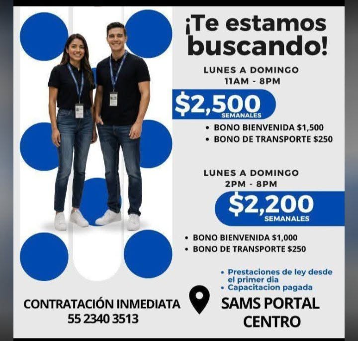 Personal para trámite de tarjeta de crédito