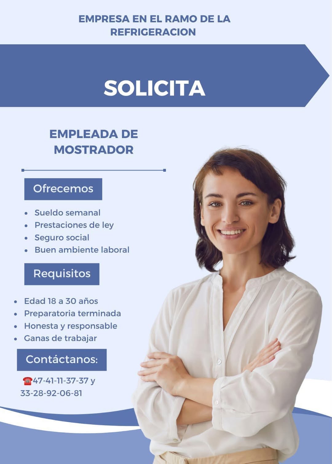 Empleada de Mostrador