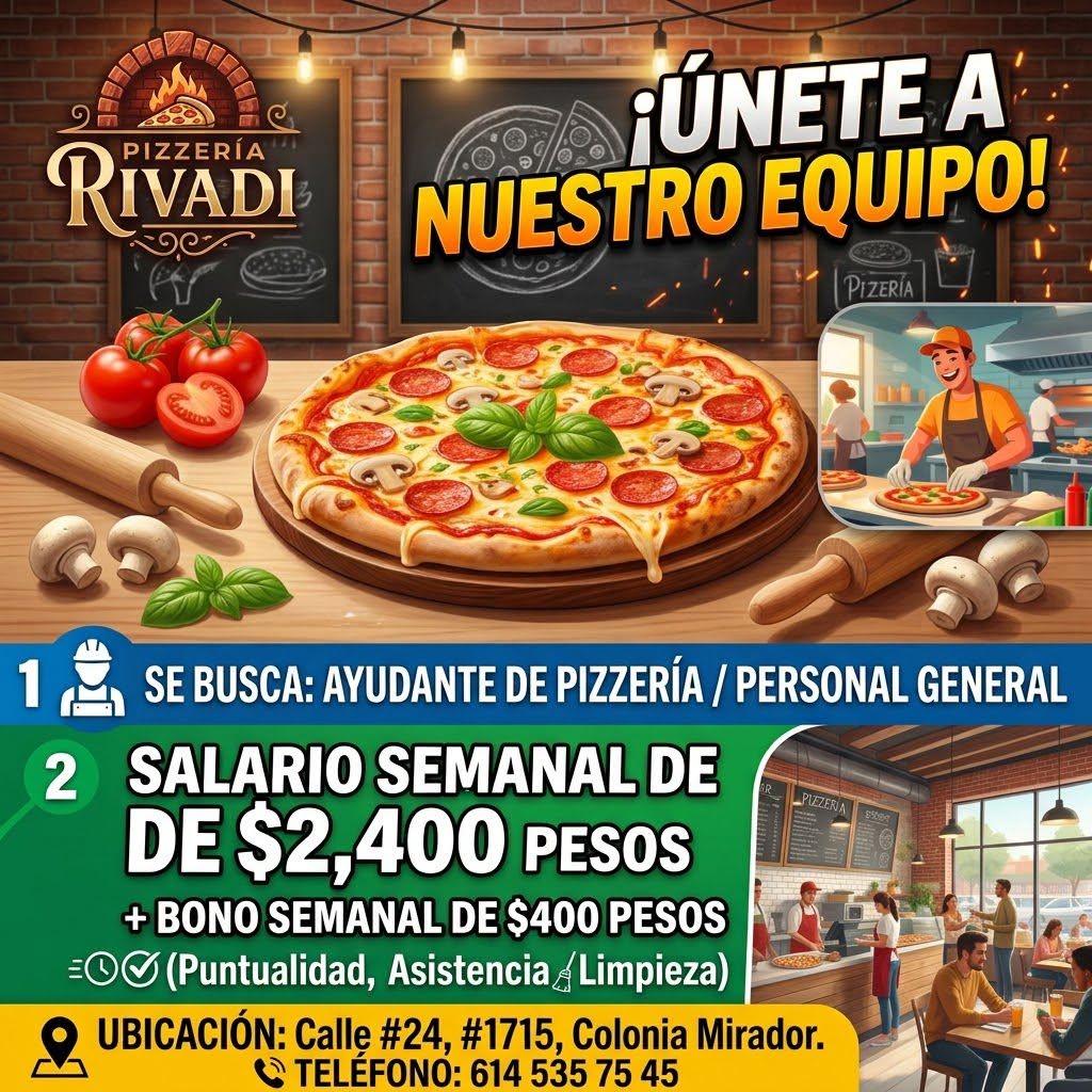 Ayudante de Pizzería