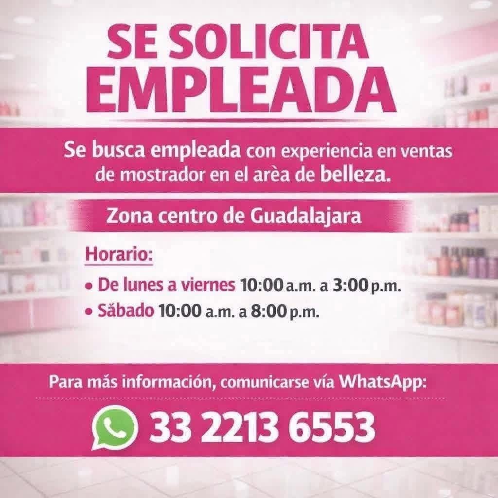 Vendedora de productos de belleza