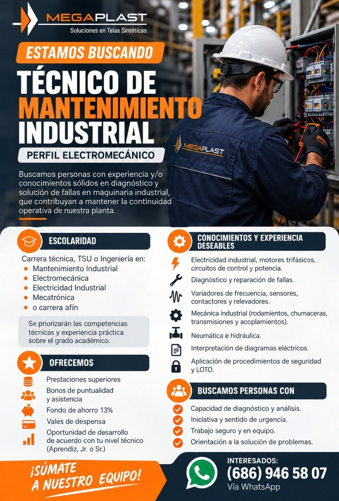 Técnico en Mantenimiento Industrial