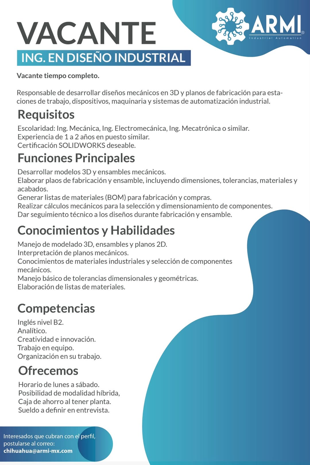 Vacante disponible