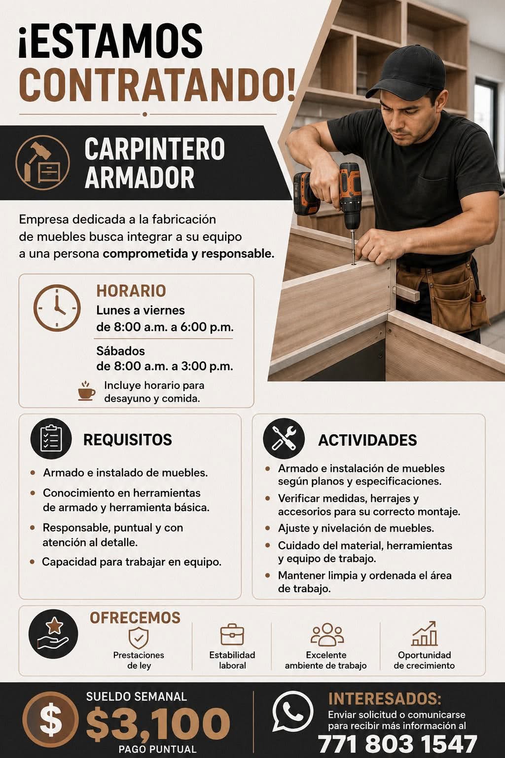 Vacante disponible