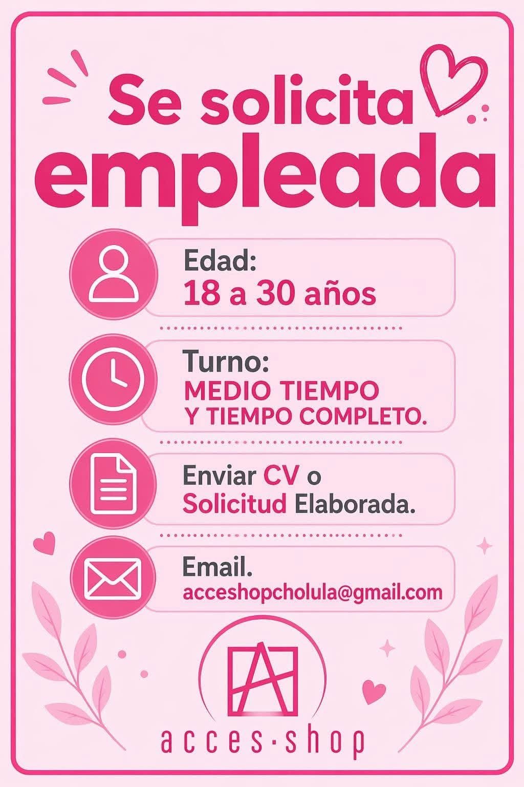 Vacante disponible