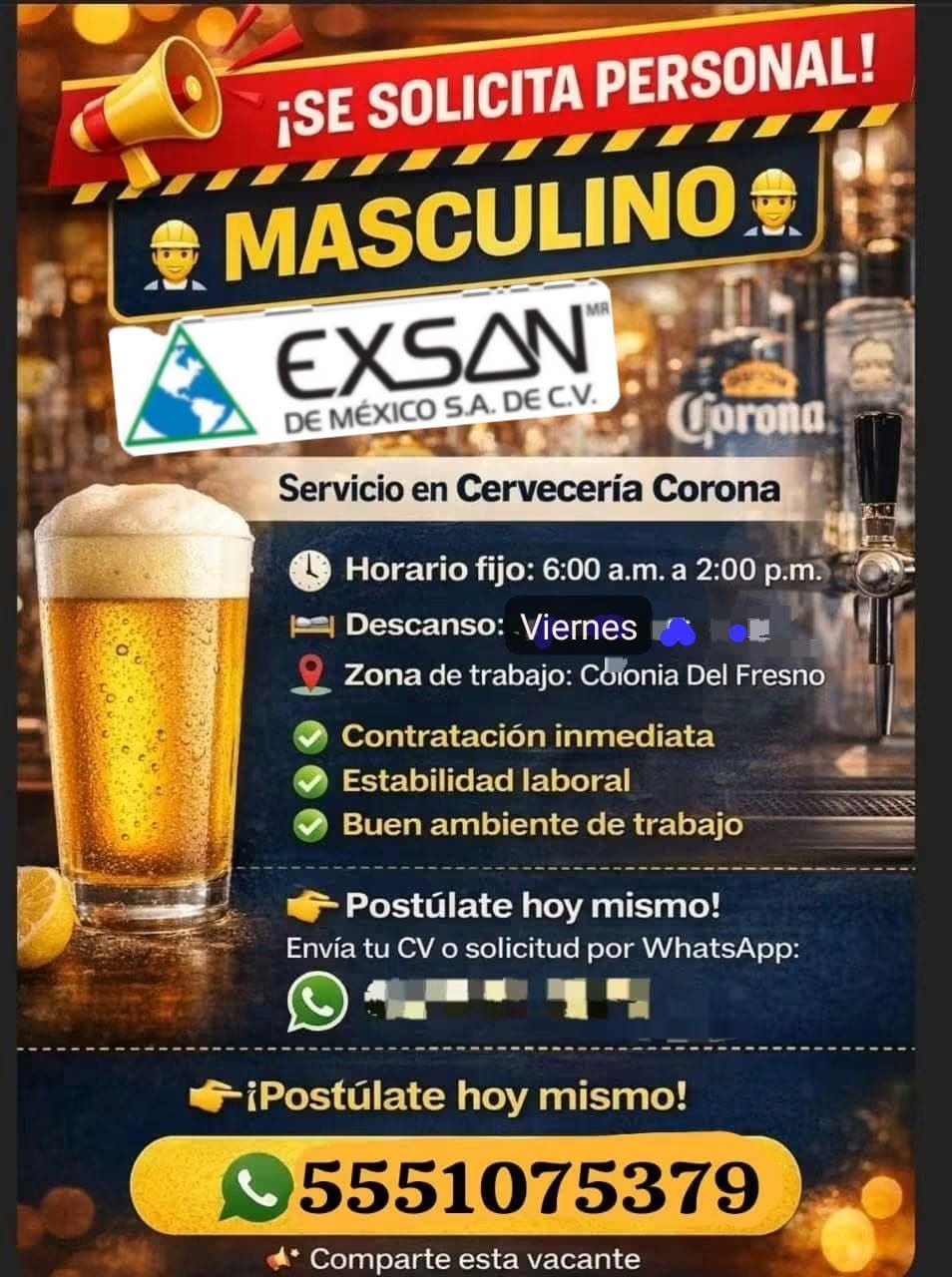 Vacante disponible