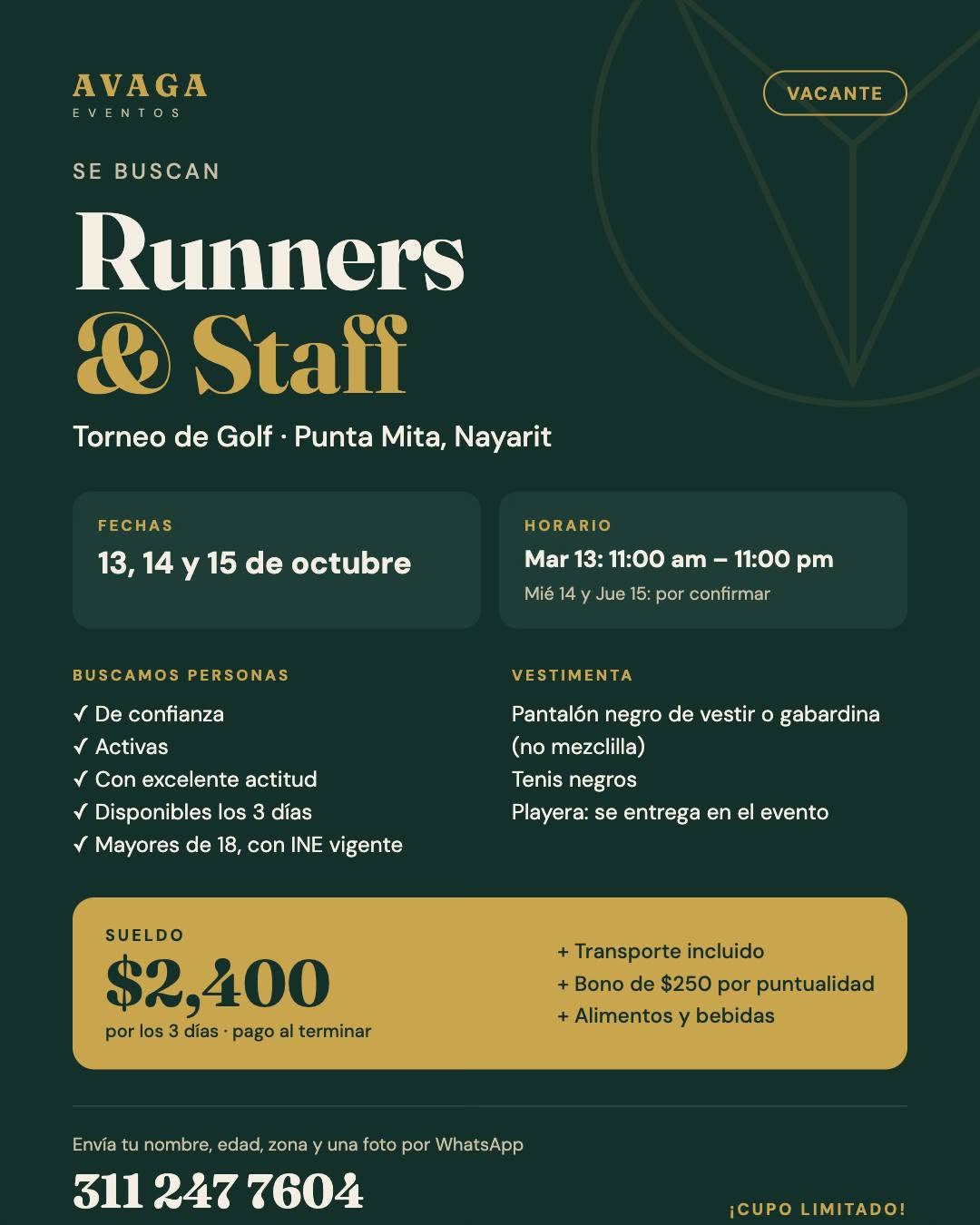 Runners/Staff