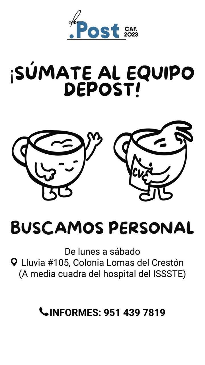 Empleado para Cafetería