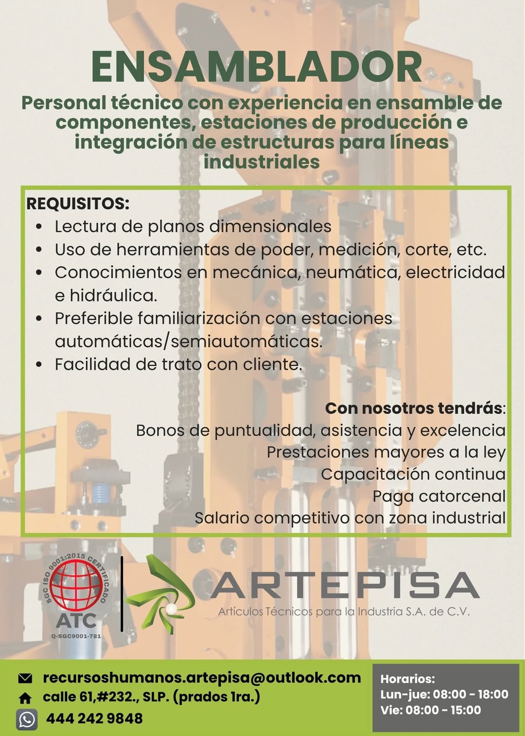 Vacante disponible