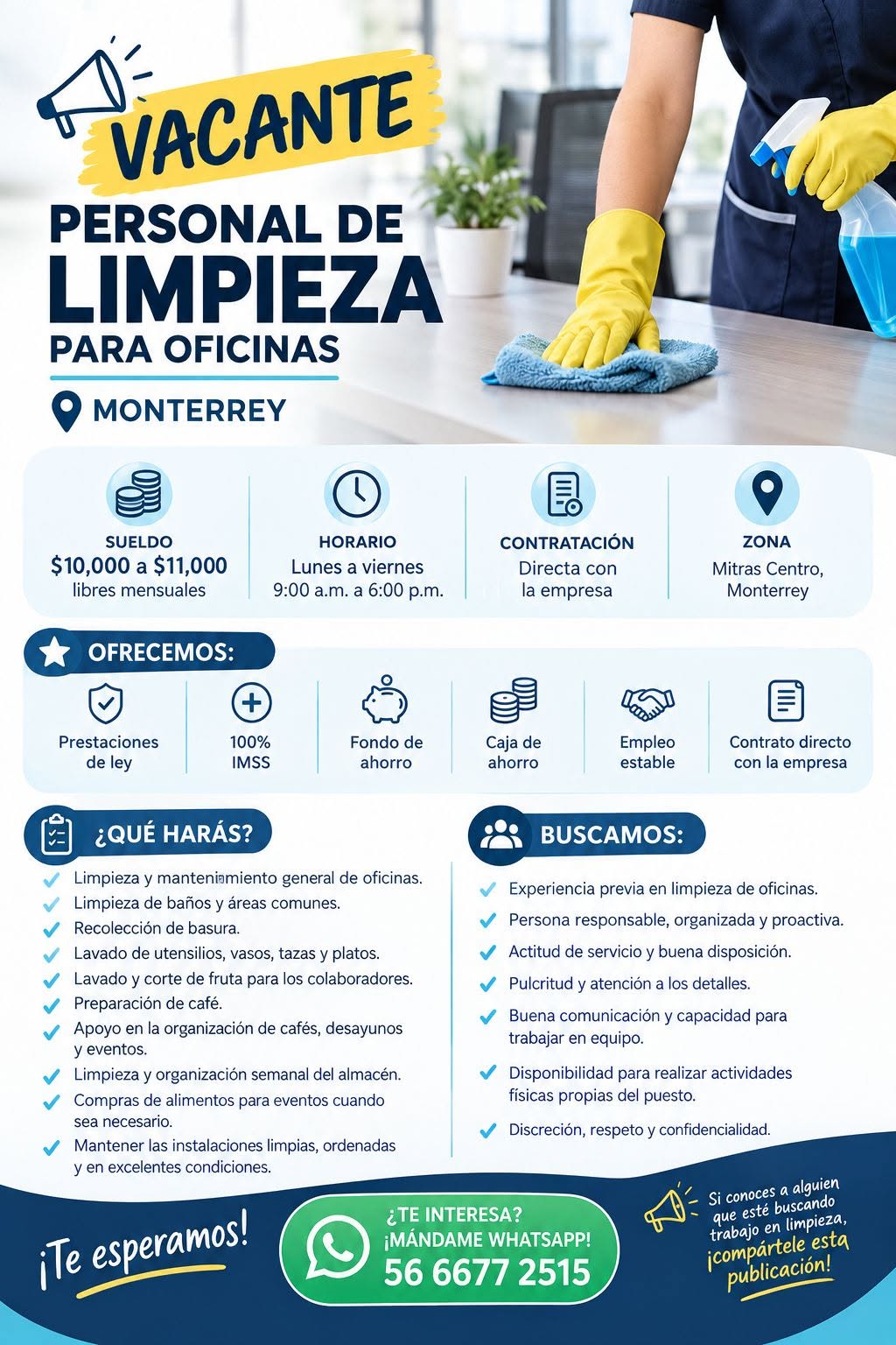 Personal de Limpieza