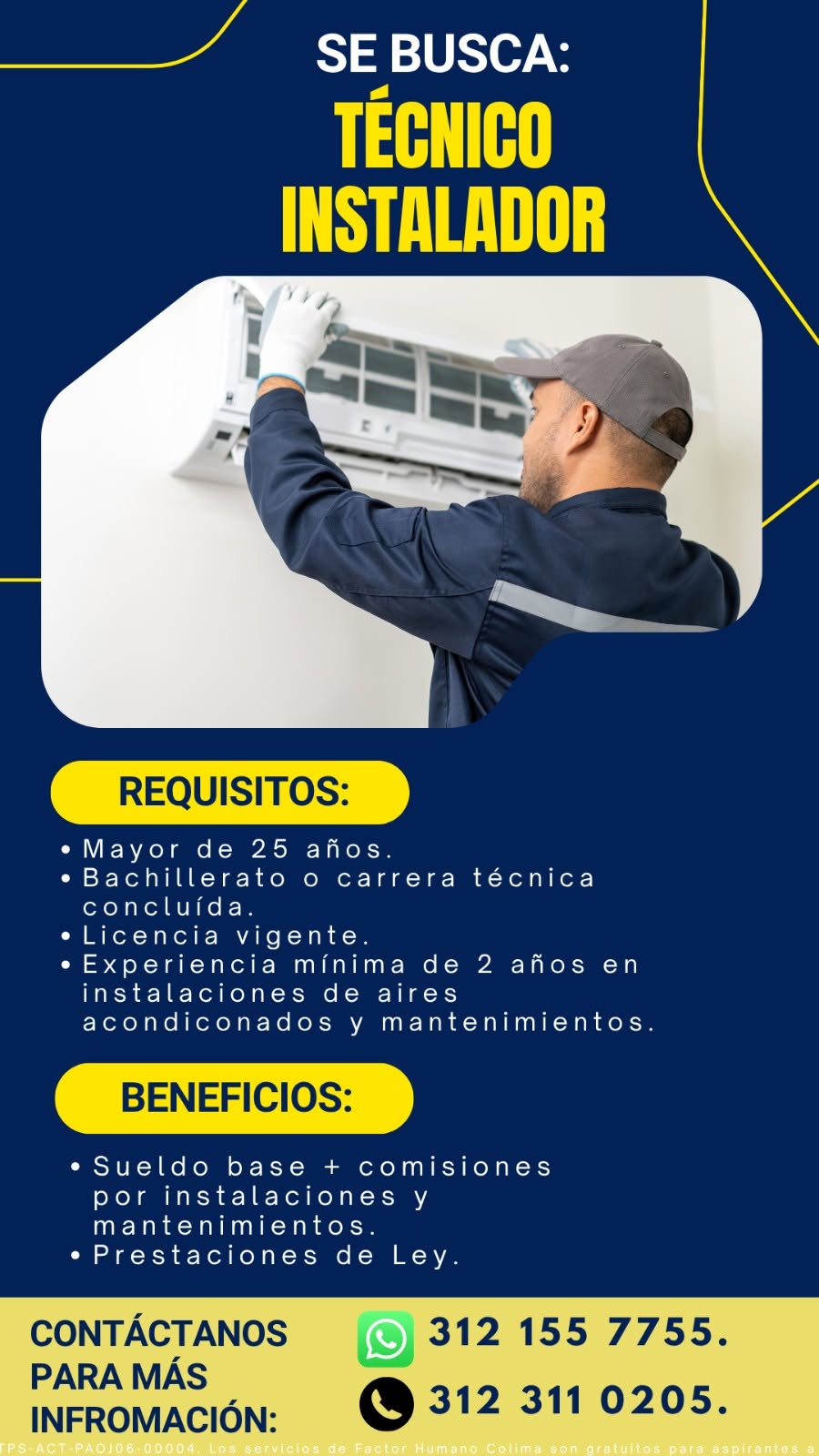 Técnico Instalador