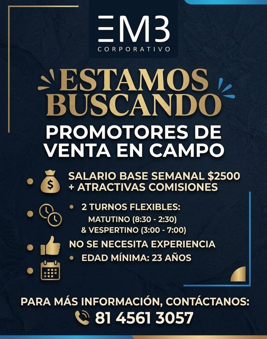 Promotor de Venta en Campo